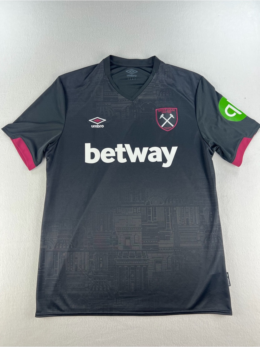 Umbro 2024/25 West Ham United  Away Black Team Jersey Men Sz XL The Hammers